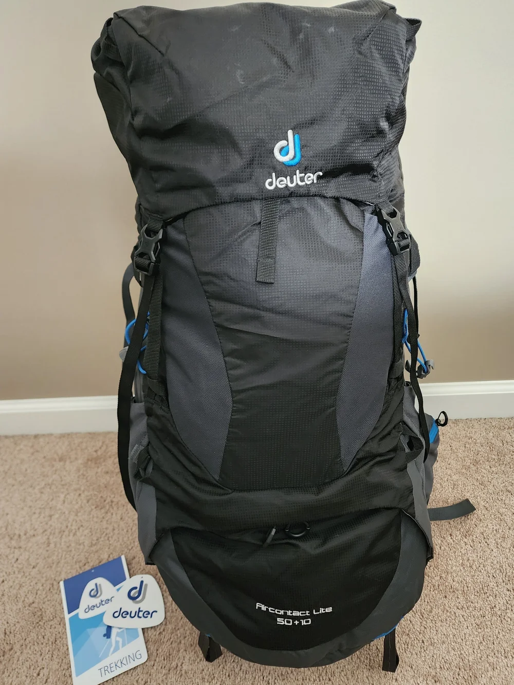 Deuter Aircontact Lite 50+10 Black Backpack